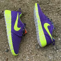 nike rosherun pattern baskets mujer mode fluorescent purple